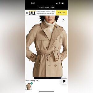 Polo Ralph Lauren Short Trench Coat
